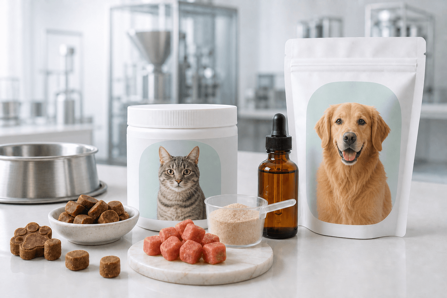 Pet supplement manufacturing for companion animal wellness brands